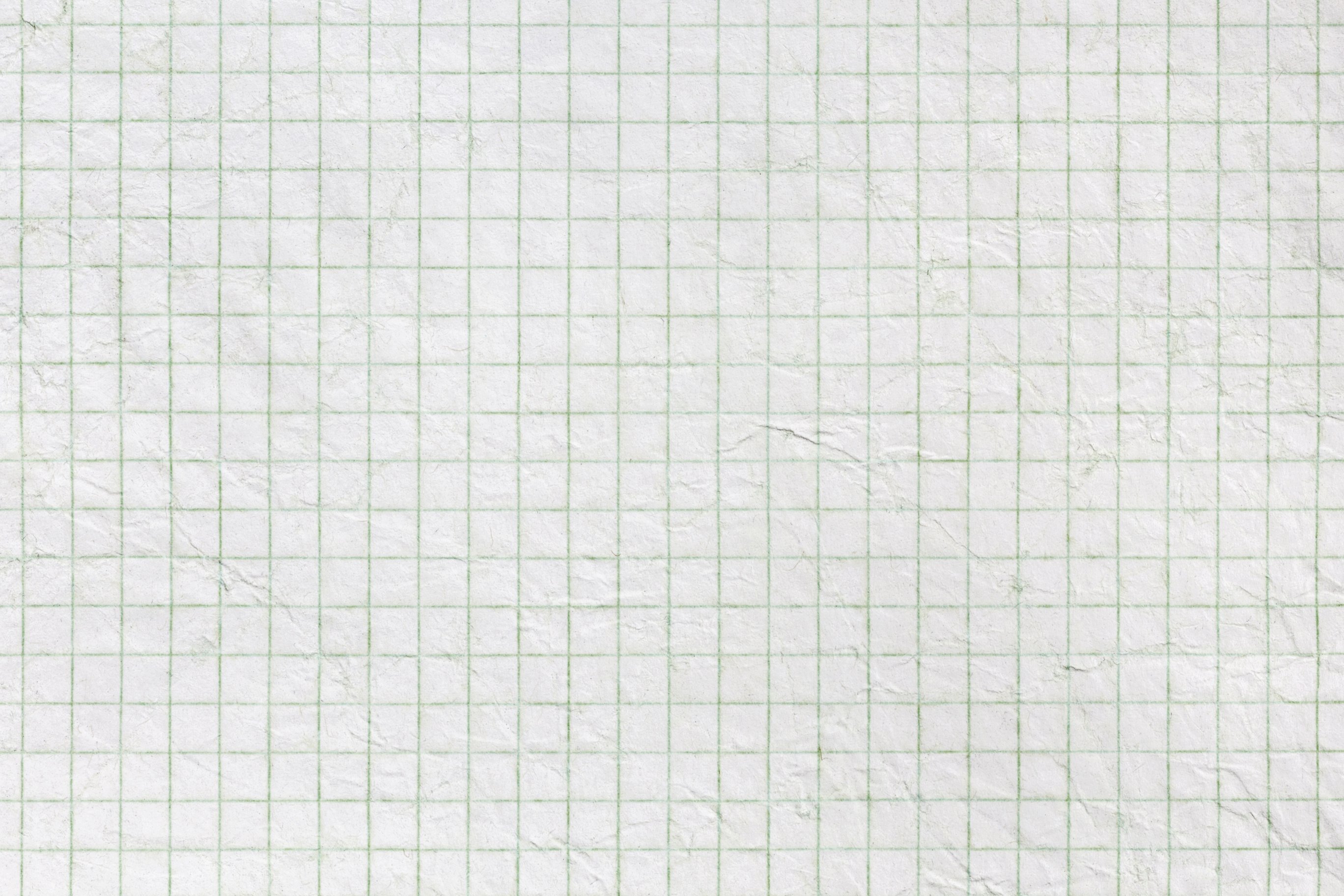 Old white squared paper sheet for notes, texture background